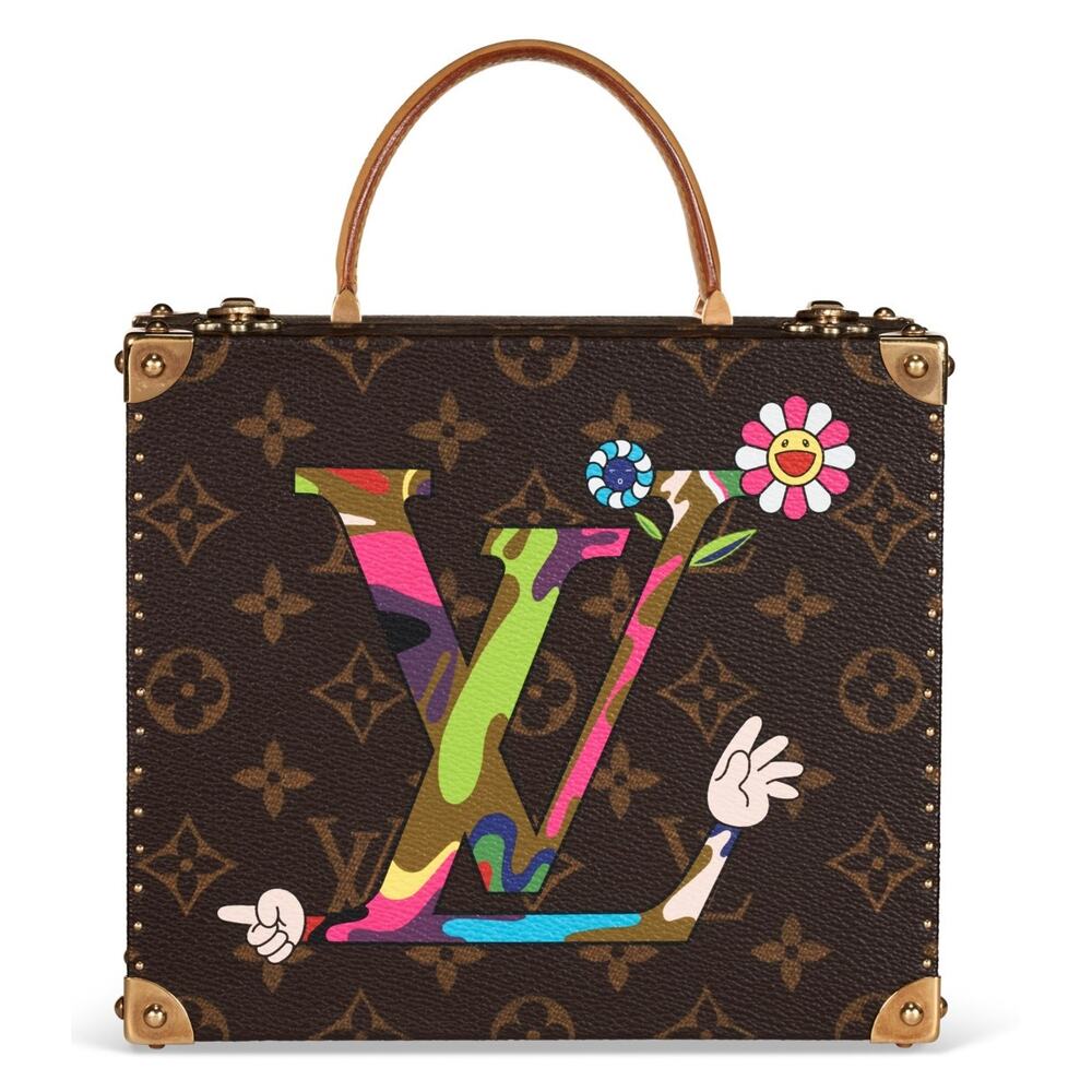 Louis Vuitton Murakami Jewelry Box Trunk MOCA Monogram Superflat Bag LV Hands